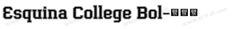 Esquina College Bol字体转换